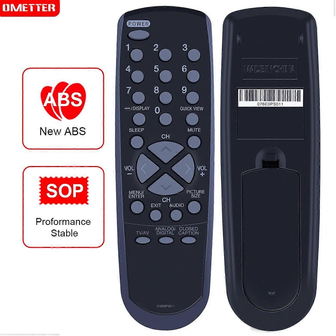 Replacement Remote Control for RCA 27F554T, 275520, 076E0PS011, 27F577T