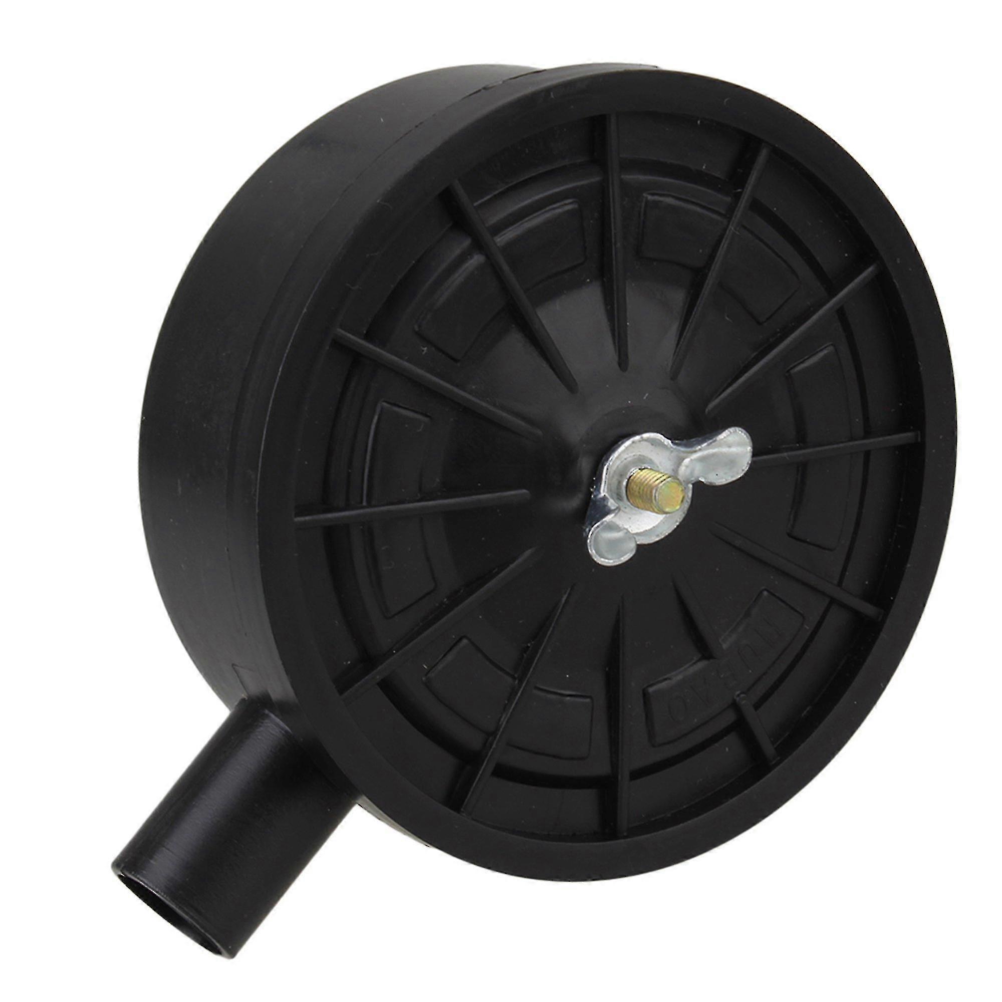 Air Compressor Intake Filter Silencer Black Plastic Housing Canister 19.3mm Dia