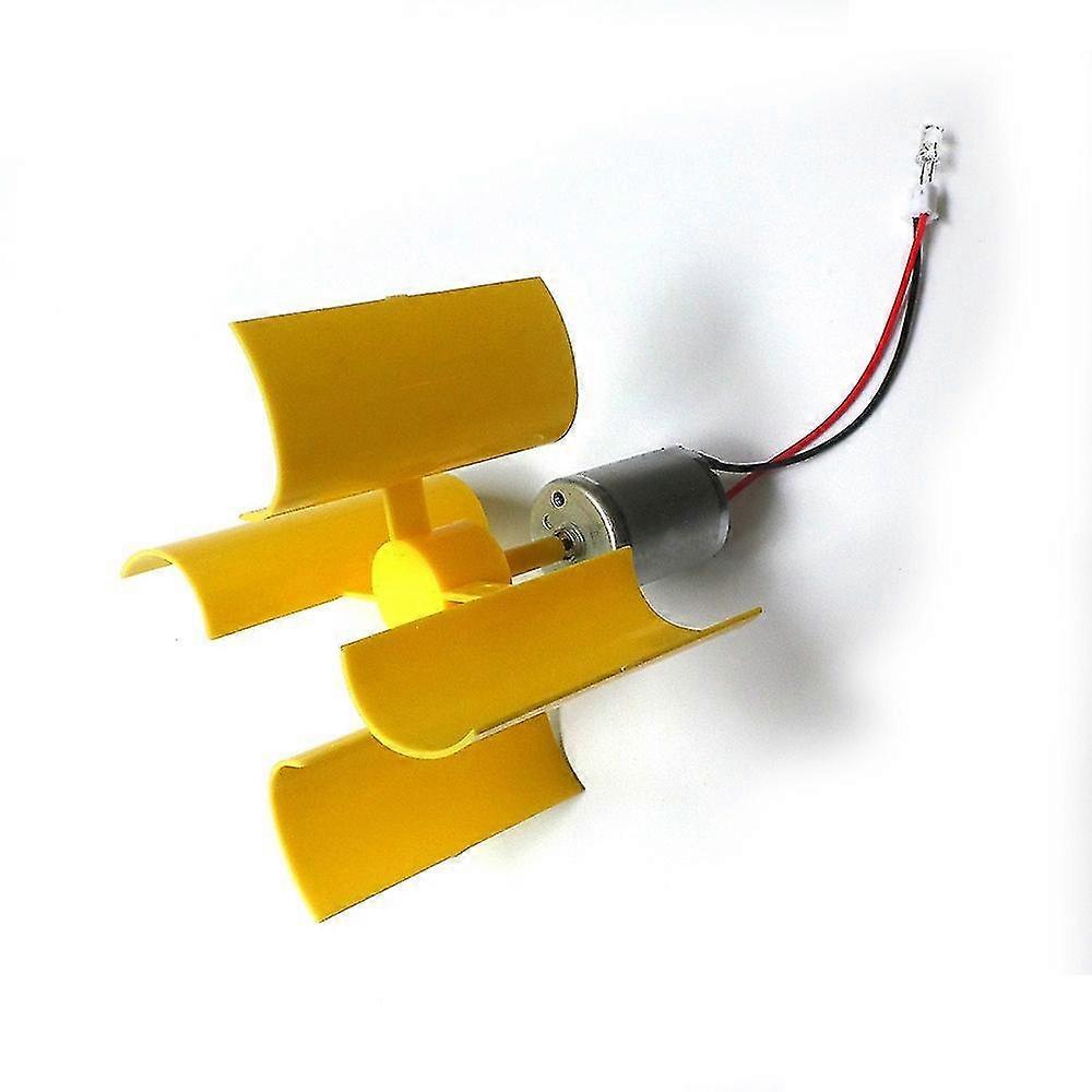 Yaju Mini Vertical Wind Turbine Generator, Wind Turbine Kit, Teaching Model(1pcs, Yellow)