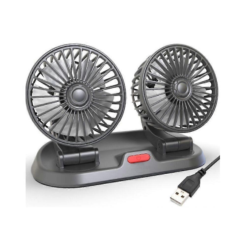 مروحة تبريد مزدوجة جديدة للسيارة، مروحة تبريد محمولة مطورة للسيارة