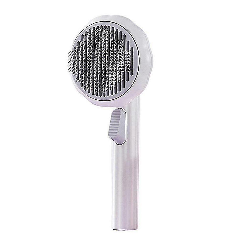 Pet Brush Dog Cat Brushes Shedding Grooming Self Cleaning Slicker Comb