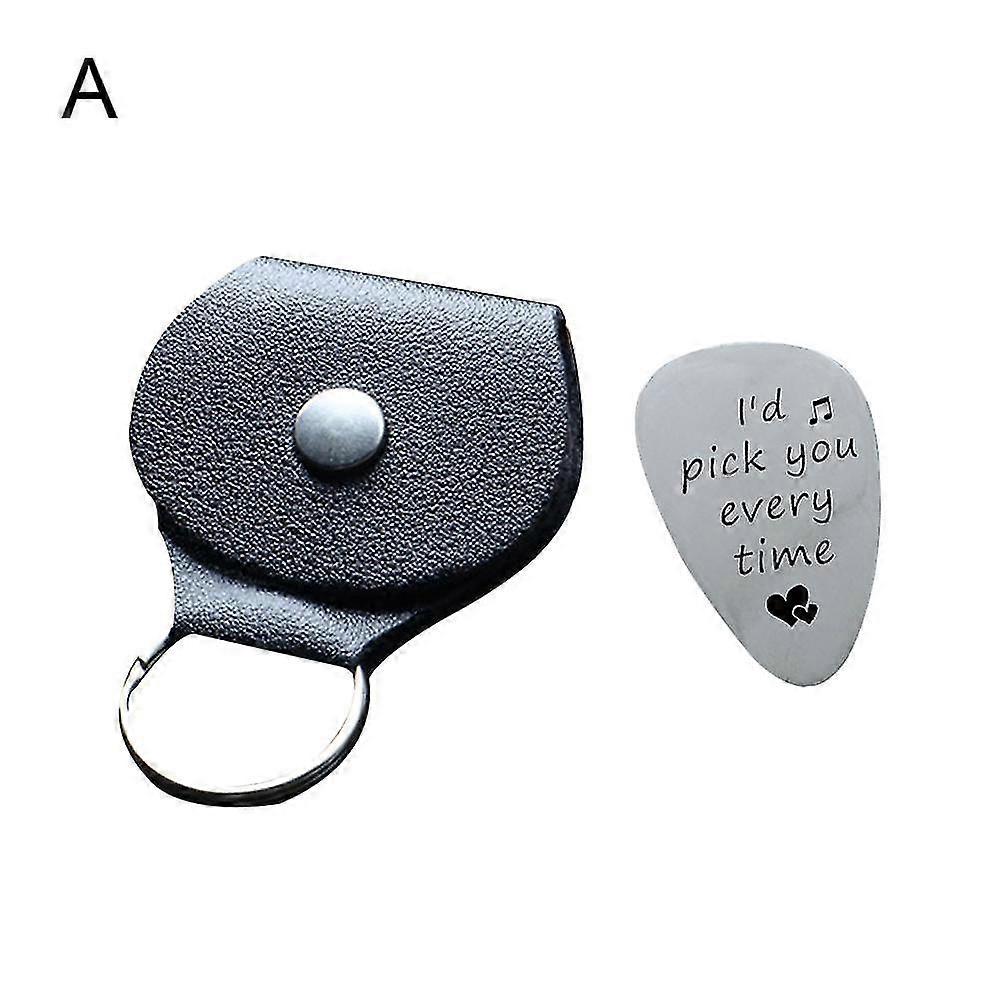 Guitar Picks Storage Bag Soft PU Leather Lightweight Stylish