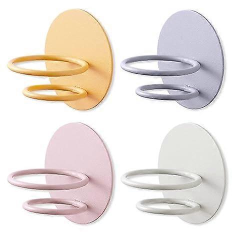 4Colors Makeup Sponge Holder, Wall-Mounted Makeup Blender Holder Drying Stand, Beauty Sponge Holder Rack, (Yellow, Blue, Pink, Beige)7*7*5.5cm