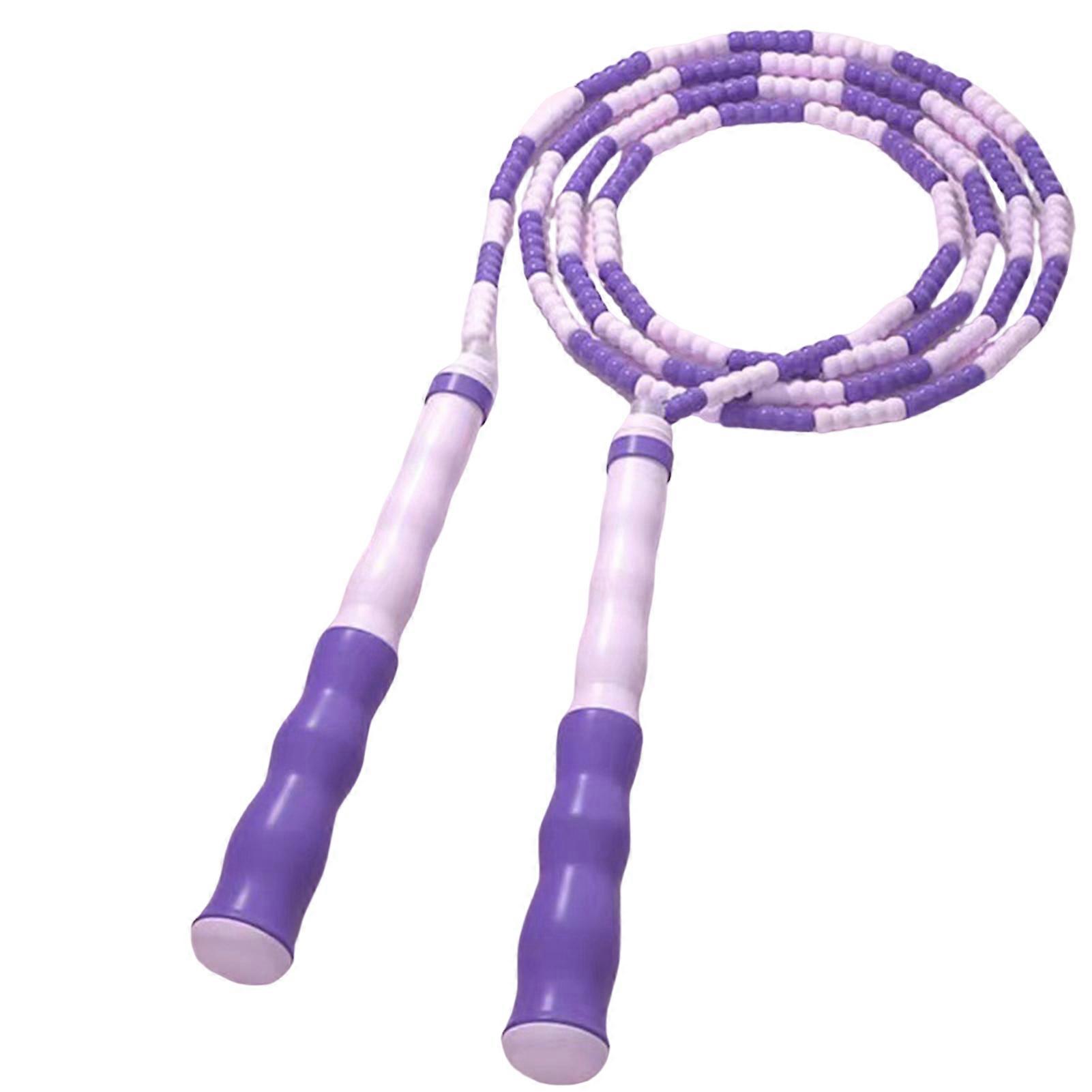 Kaesi Beaded Skipping Rope Ergonomic Comfortable Grip Adjustable Flexibility Exercise PVC Physical Testing Training Jump Rope for Sports