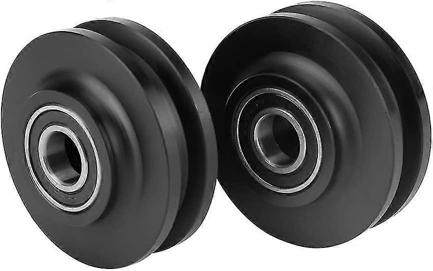 2pcs Sliding Caster Barn Door Wheel Cupboard Cabinet Caster Hardware Cabinet Window Sliding Pulley