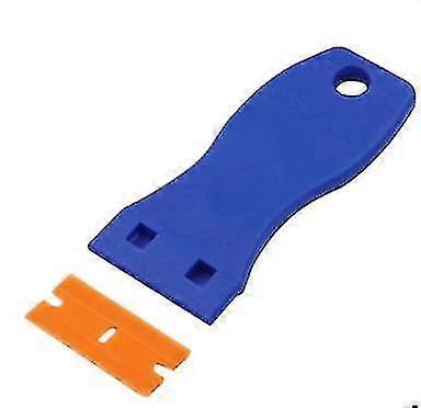 Plastic Blade Scrapers Design To Remove Adhesives, Labels And Decals From Glass Or Walls. The Plastic Scraper Tool Includes 1pcs Plastic Scraper And 1