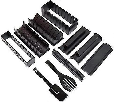 Sushi Maker Kit, 10 Pieces Sushi Mold, DIY Sushi Maker Kit, Sushi Making Mold Kit for Beginners Non-Stick Sushi Maker Tool