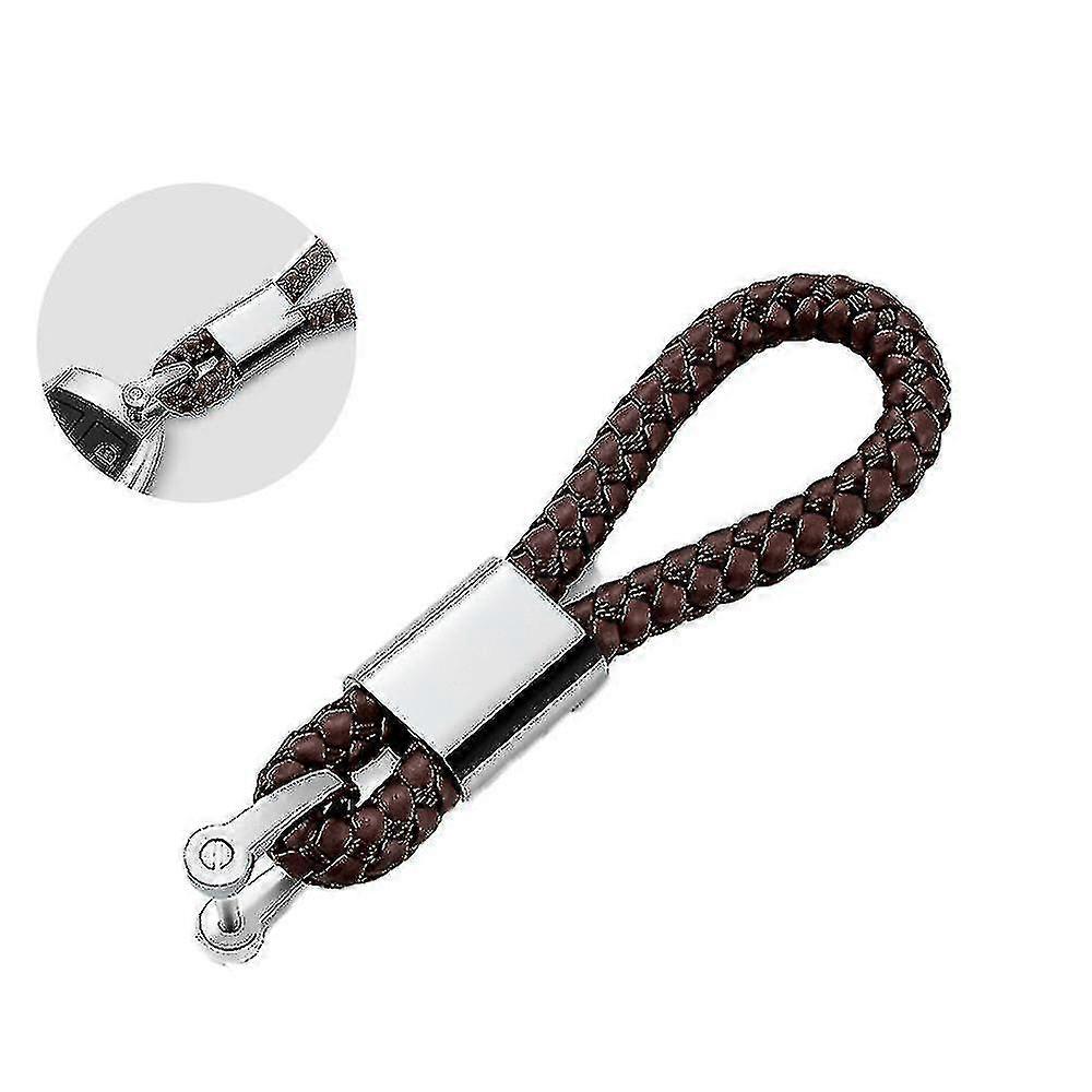 Handwoven Leather Keychain