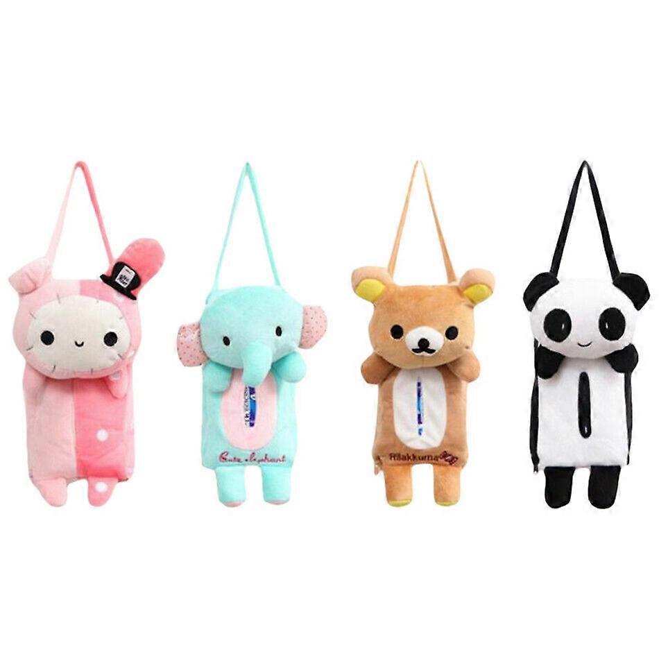 1pc panda Car Tissue Holder paper holder Back