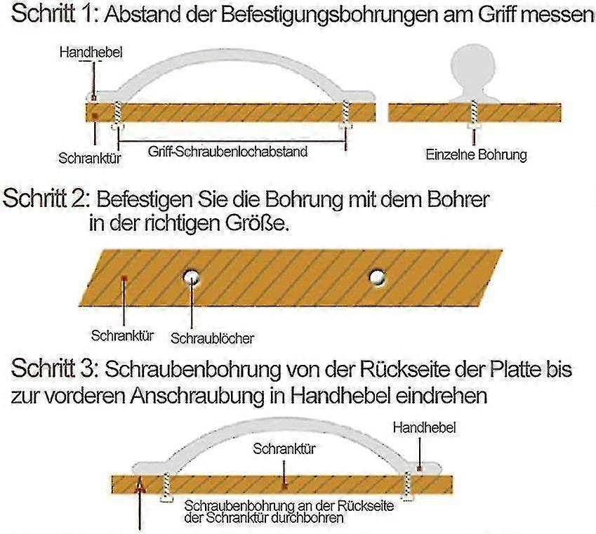 2pcs Black Door Handles, Heavy Duty Gate