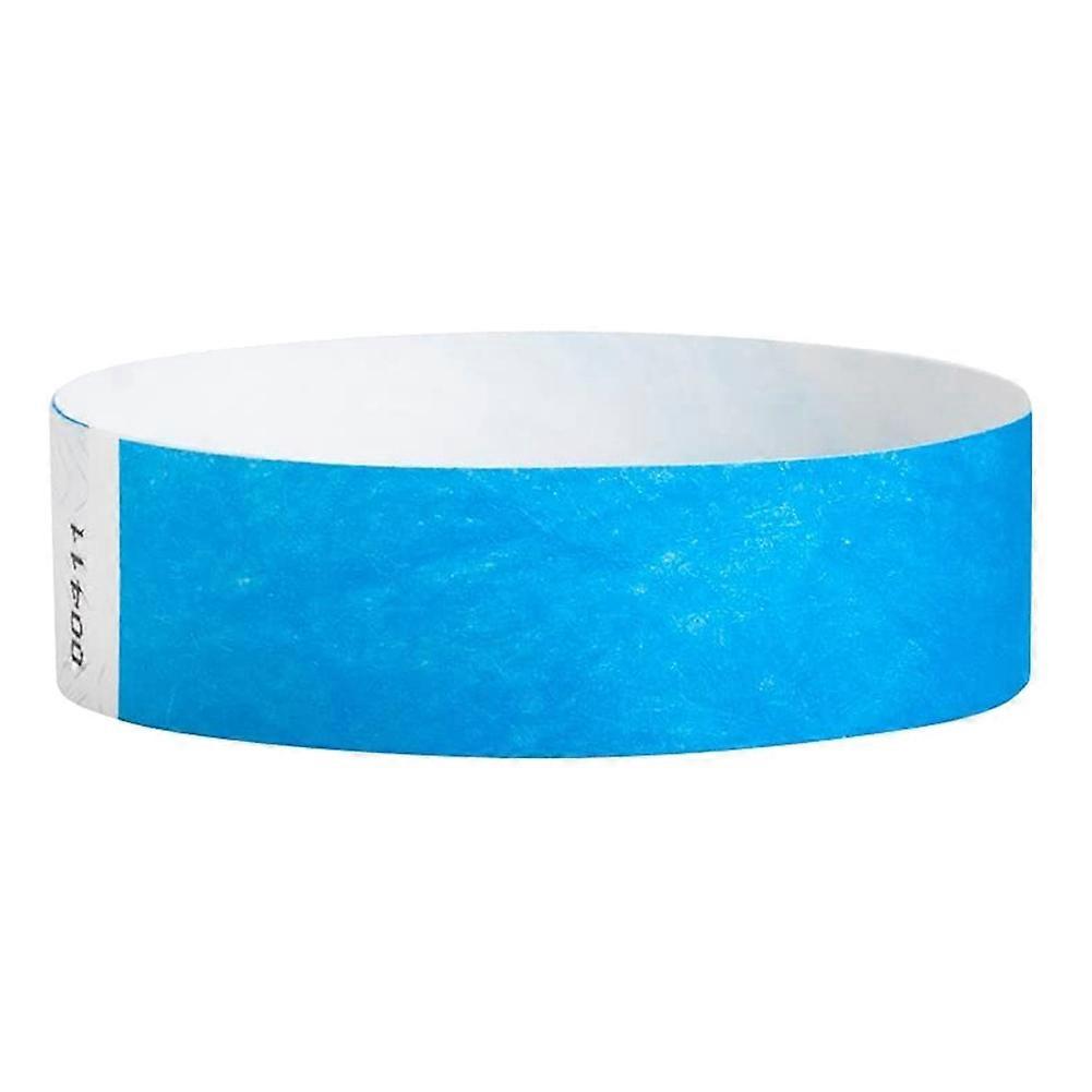 500 Pcs Paper Event Colored Waterproof Paper Club Arm Bands (Blue)