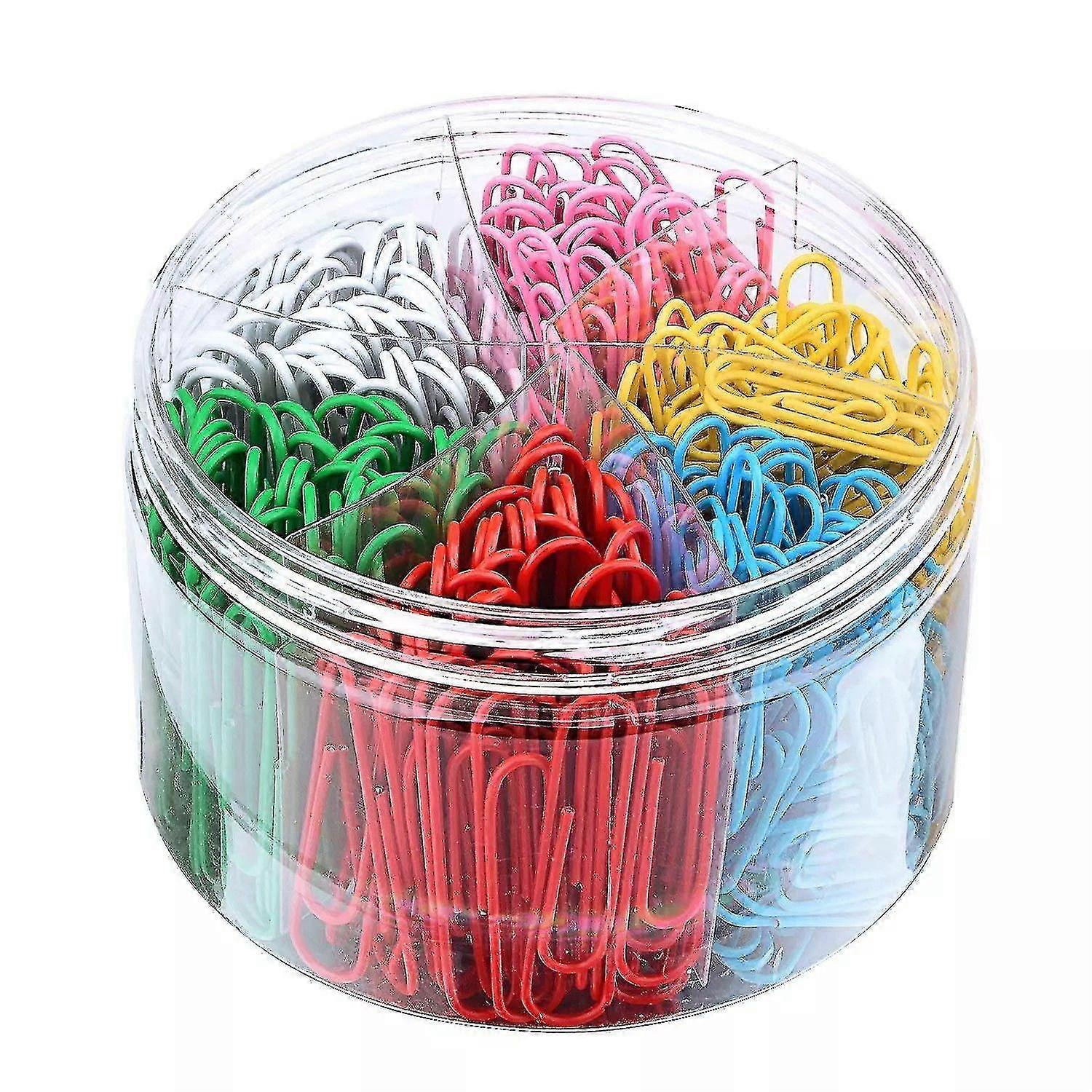 Paper Clips, 33mm Paper Clips Assorted Size, Durable And Rustproof Coloured Paper Clips, Coated Metal Paper Clip Great For Office School Docume