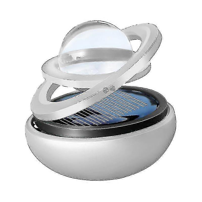 Double Ring Solar Car Perfume Galaxy Rotating Magnetic Levitation Decor