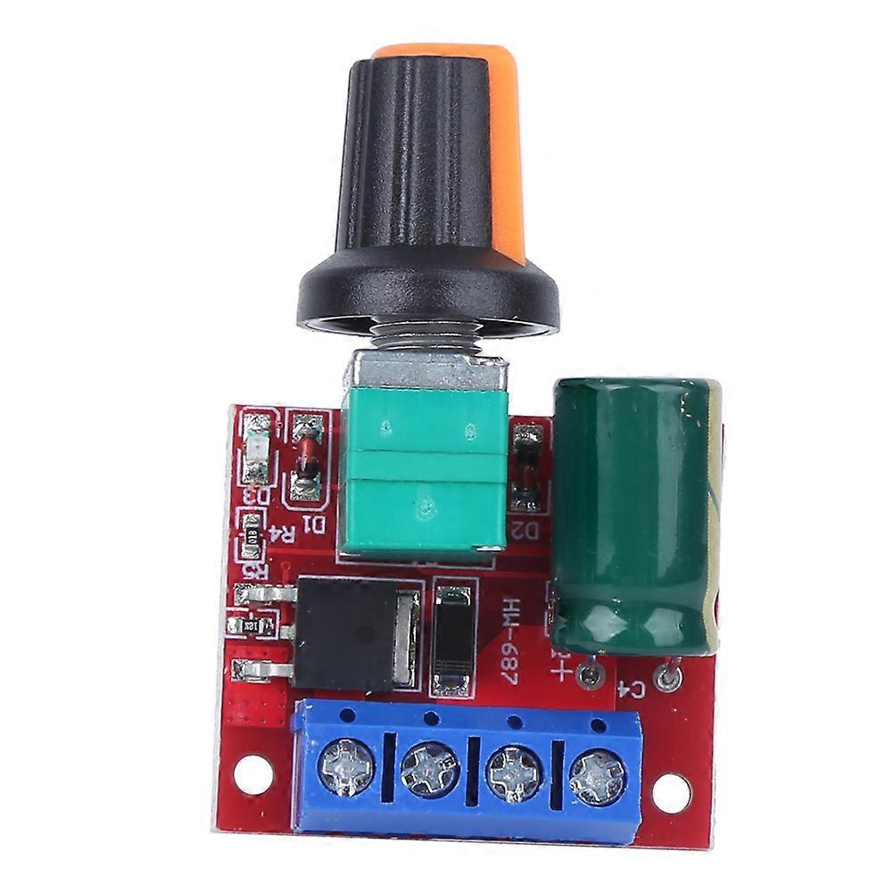 2Pcs Speed Controller PWM Mini DC Motor 4.5V?28V Adjustable Driver Switch LED Module 5A