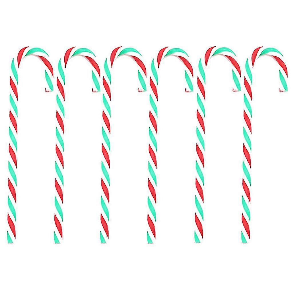 Χριστουγεννιάτικα candy canes σύνολο 6 στριμμένα Χριστούγεννα Δέντρο Διακόσμηση Προμήθειες Παρόντες
