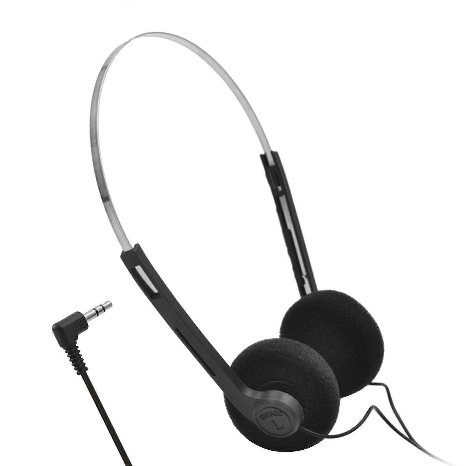 Retro Style Headphone Practical Photo Props for Running Walking Take A Plane Black