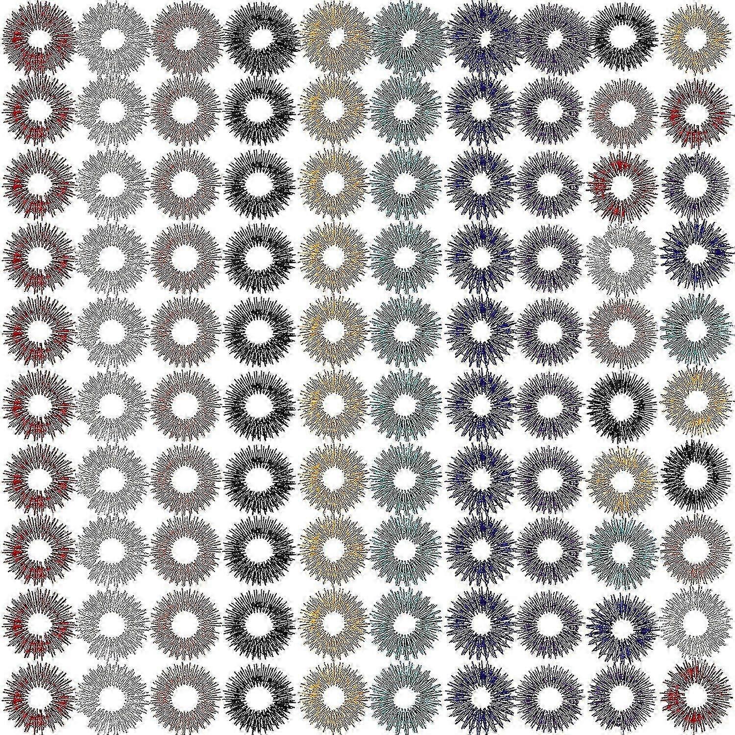 100 عبوة من حلقات الإصبع الحسية الشائكة ، حلقات العلاج بالابر حلقات الإصبع الحسية الشائكة للمراهقين والبالغين ومخفض الإجهاد الصامت وحلقة تململ مدلك