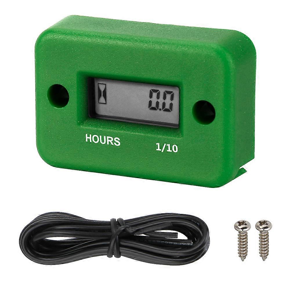 LCD Display Digital Hour Meter for Motorcycle ATV Gasoline Marine Scooter Portable Waterproof Engine Gauge Hour Meter~31641