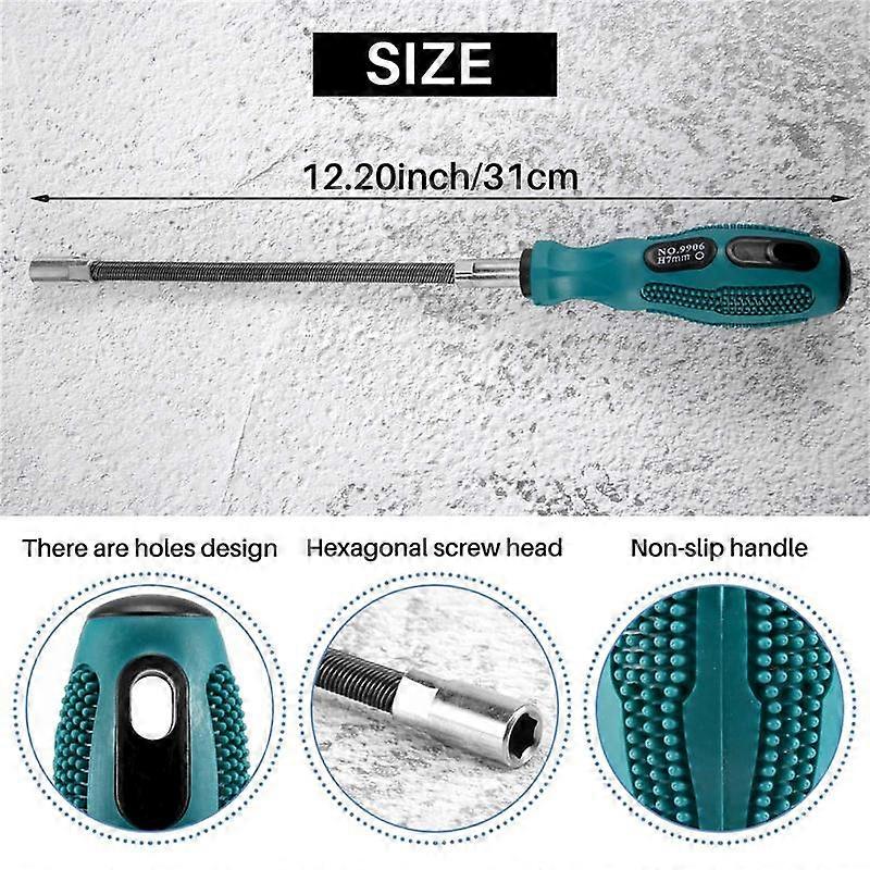 7MM Socket Screwdriver Flexible Hex Flex Manual Socket Screw Driver Hand Tools