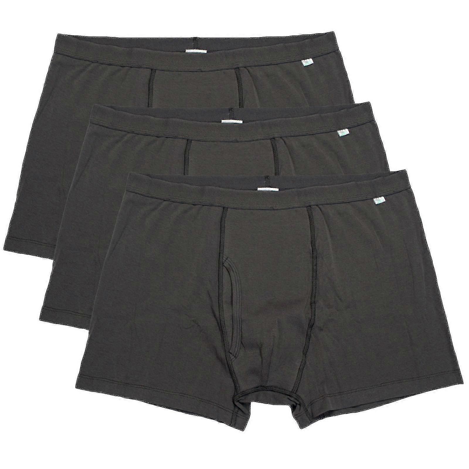 Inkontinenzhosen Herren Boxershorts Waschbare Baumwolle Wiederverwendbar Grau