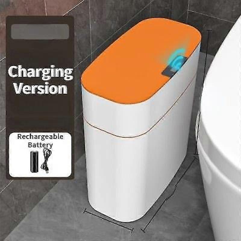 Automatic Intelligent Smart Trash Can Sensor Kitchen Trash Bin With Lid Household Bedroom Bathroom Narrow Gap Waste Garbage Bin