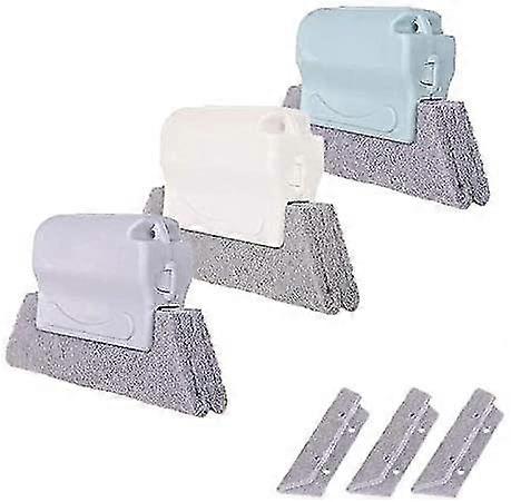3pcs Window Groove Cleaning Brush, Hand-held Crevice Cleaner Tools
