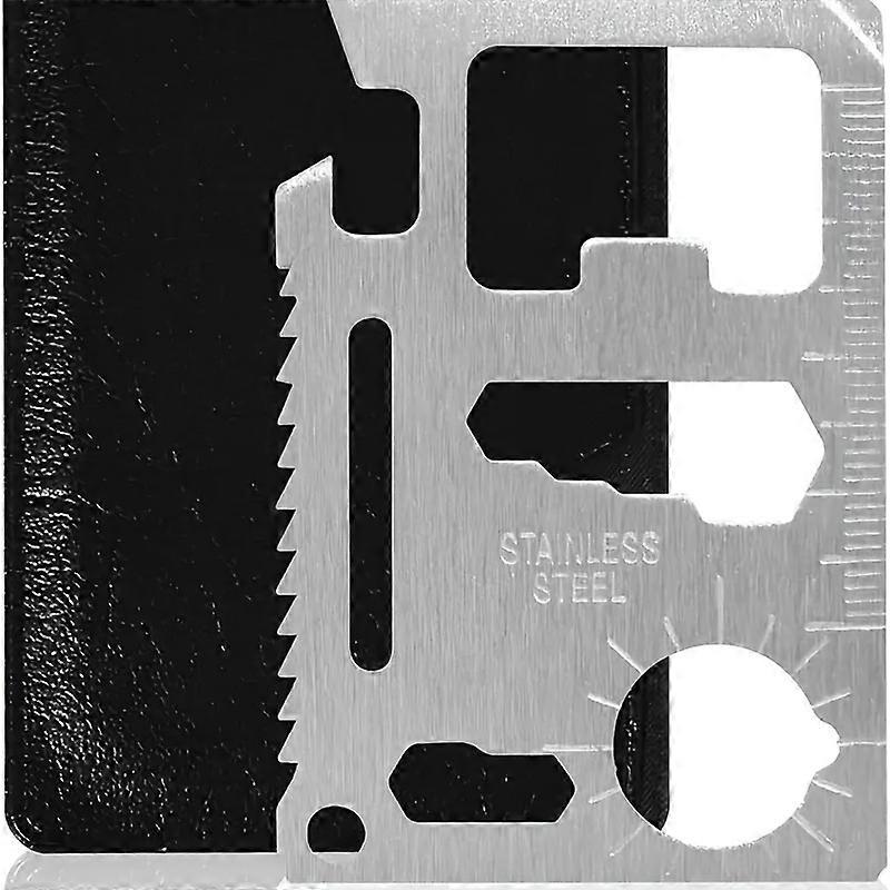 1pc/2pcs 11-in-1 Survival Credit Card Multitool  Fathers Day Gift - Multipurpose Wallet Tool With Bottle Opener