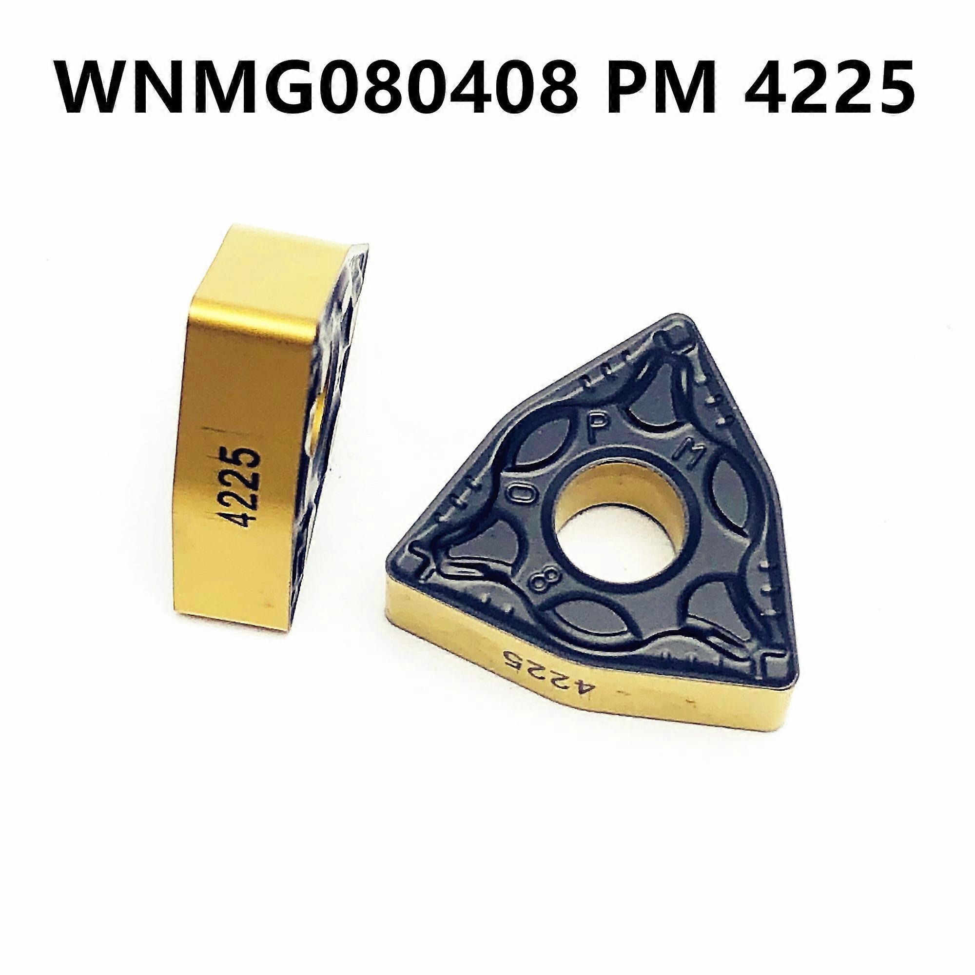 10PCS WNMG080408 PM 4225 Carbide Insert High Quality Cylindrical Lathe Tool CNC Lathe Tool Tokarnyy WNMG 080408 pm4225