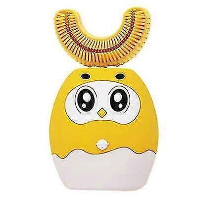 children u-shaped intelligent sonic electric toothbrushyellow