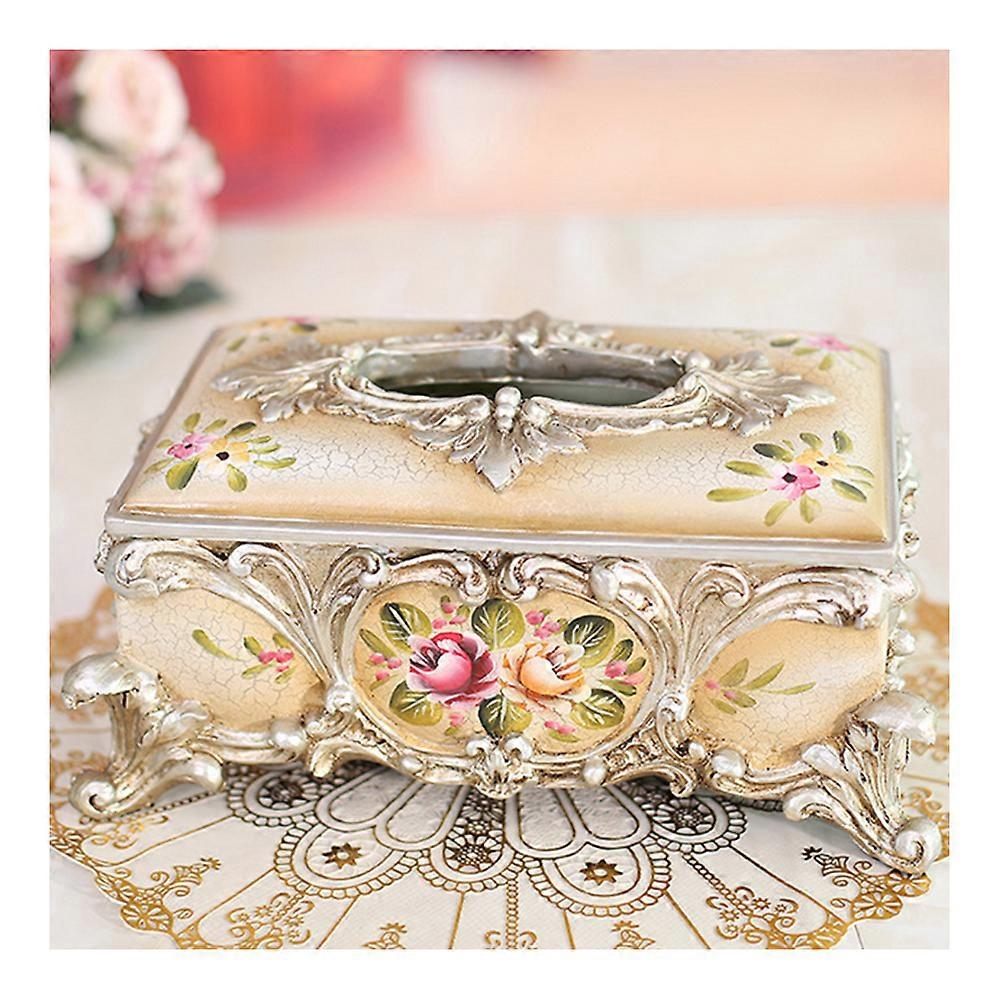 Table decoration ceramic resin tissue box crafts