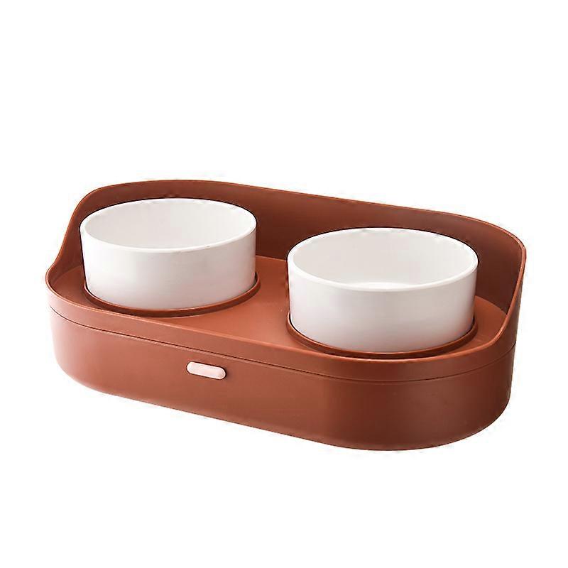 Automatic Water Storage Cat Bowl Red