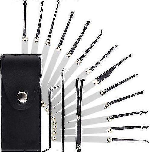 15 Piece Pick Tool Déverrouiller Set Key Extractor Practice