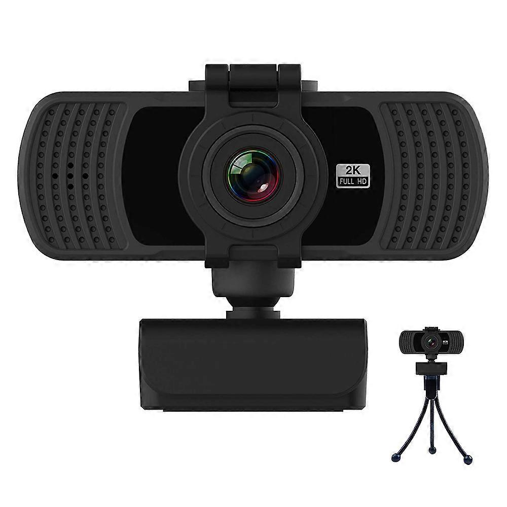 Webcam with Microphone, Webcam 1080P Full HD, USB Webcam with Fixed Focus , Computer, PC, Desktop, for Live Streaming, Video Call, Conference, Online