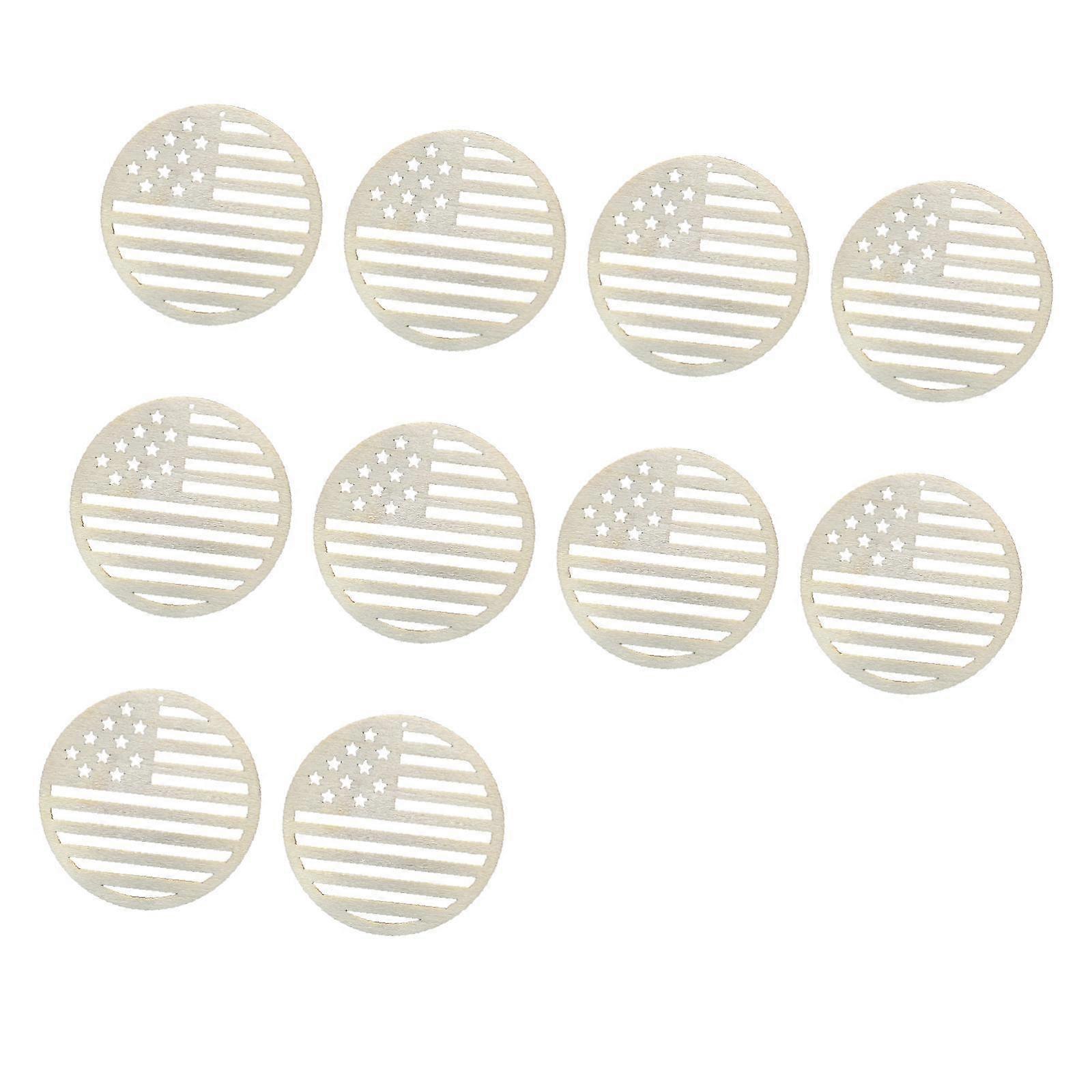 10ピースウッドサインとロープウッドプラークブランククラフトペイントキッズ