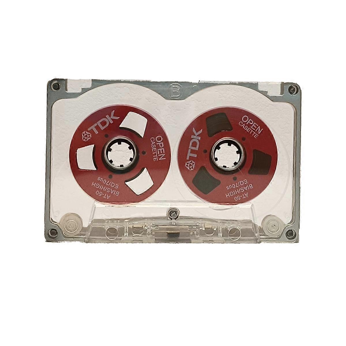 55 minutters blank tape disk dobbeltsidig metall liten åpen disk tom kassett tape disk, c