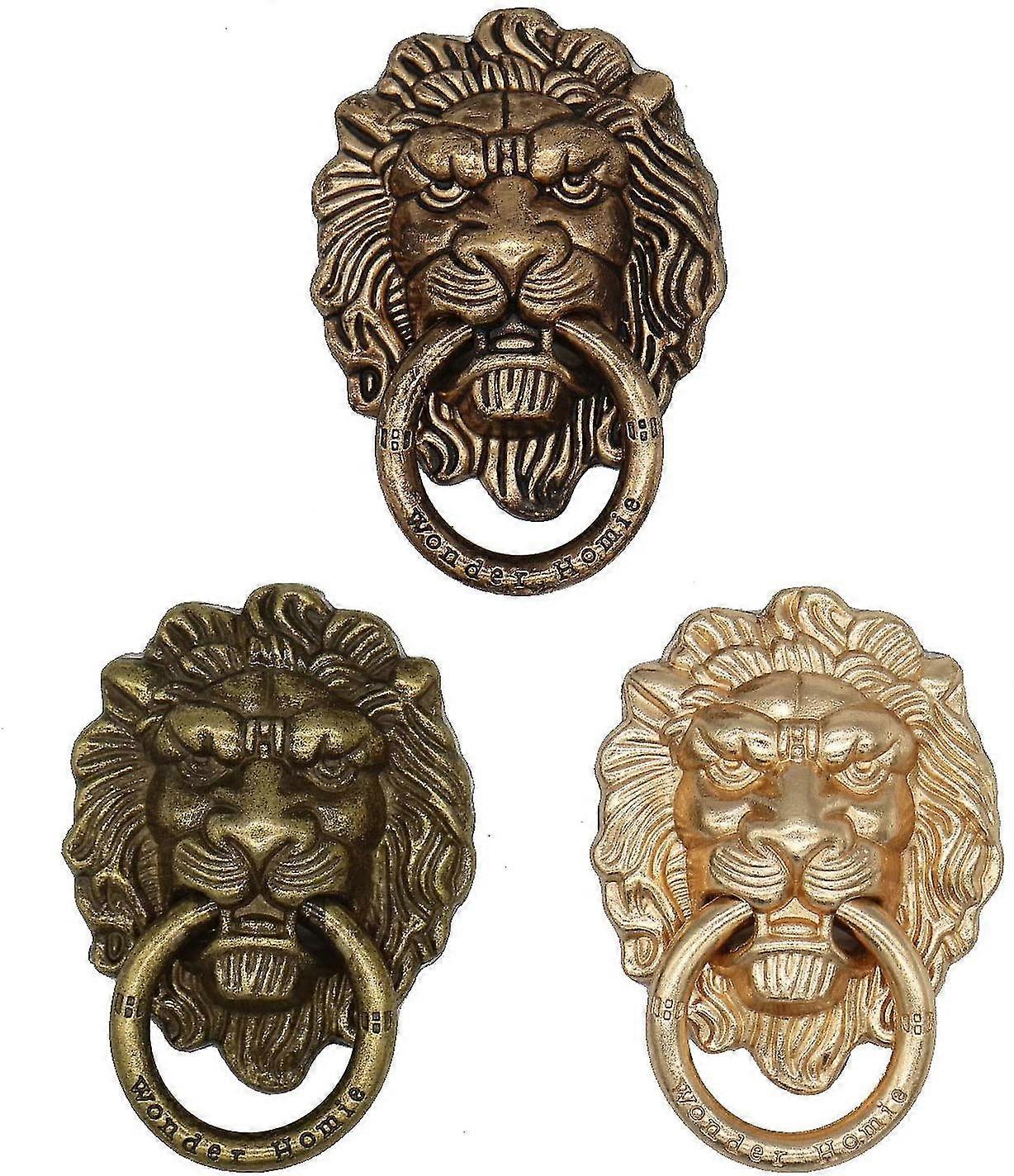 3 Pcs Lion Pattern Cell Phone Ring Stand Holder Colorful Cute Pattern Painted Universal