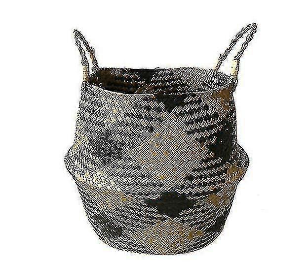 Storage Basket Household Goods Foreign Trade Straw Practical Checkered