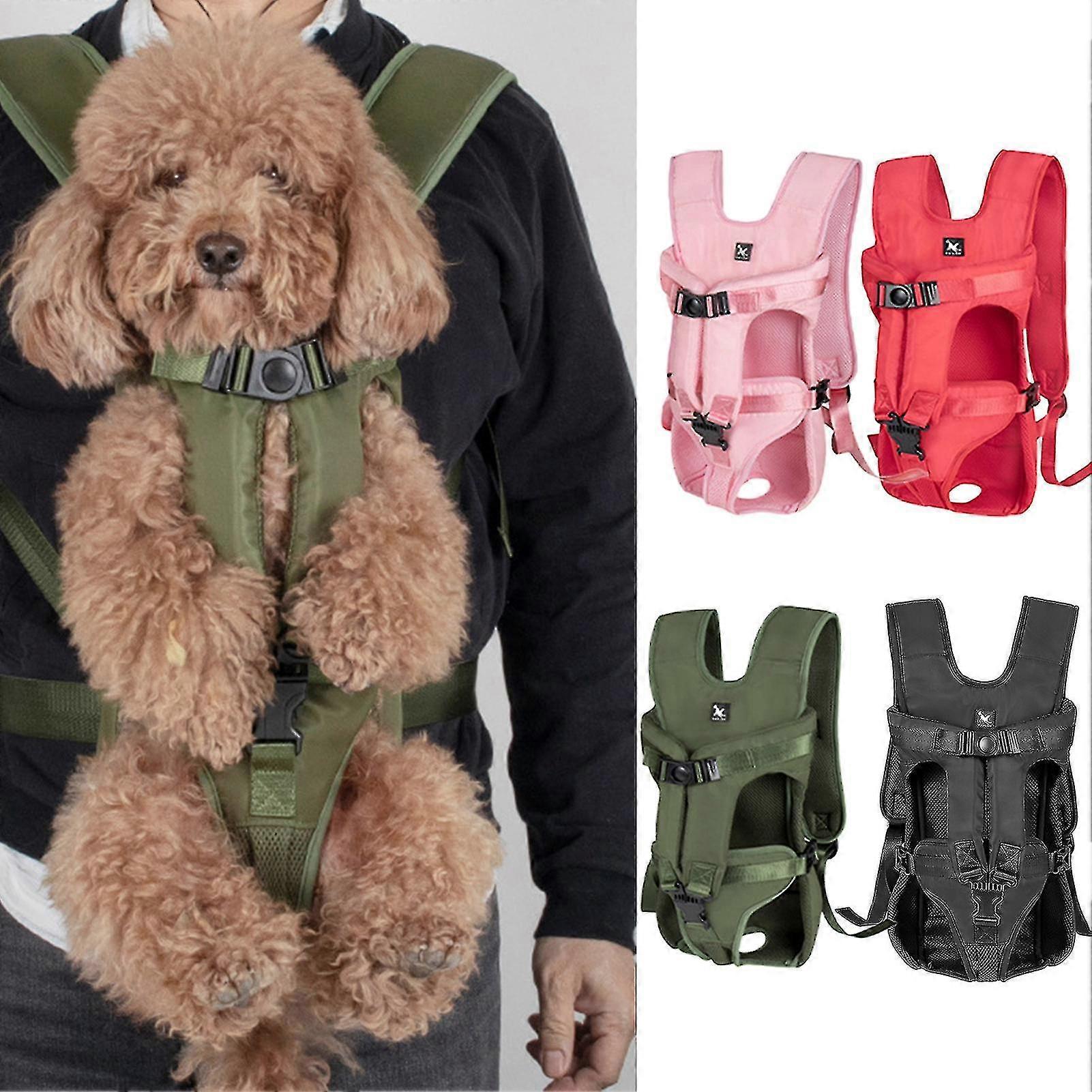 Porte-animaux pratique réglable Oxford Cloth Multi-usage Résistant à l’eau Sac à dos pour chien pour l’extérieur