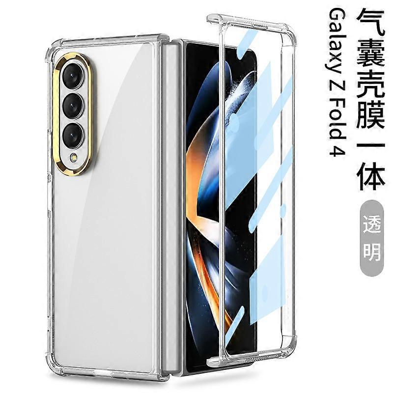 Per Samsung Galaxy Fold4 airbag custodia per telefono trasparente custodia protettiva anti-caduta all-inclusive