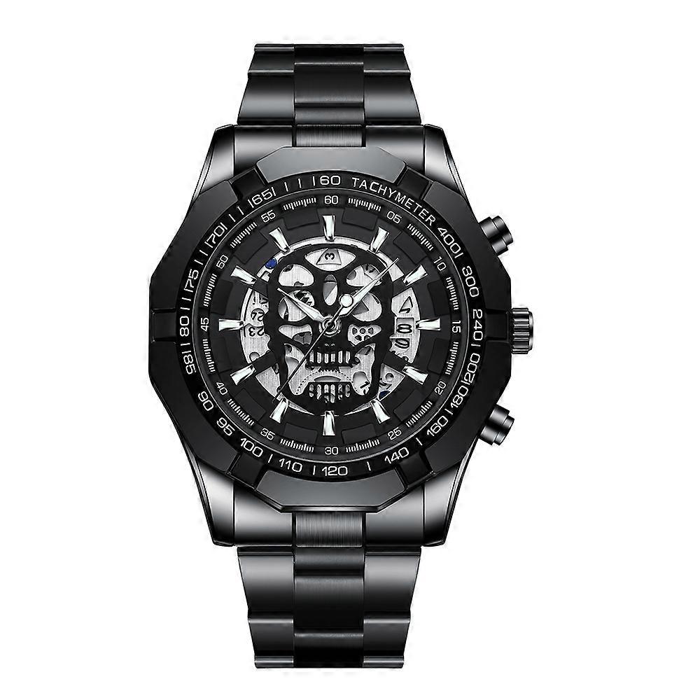 BINBOND Skull Skeleton Luminous Quartz Watch
