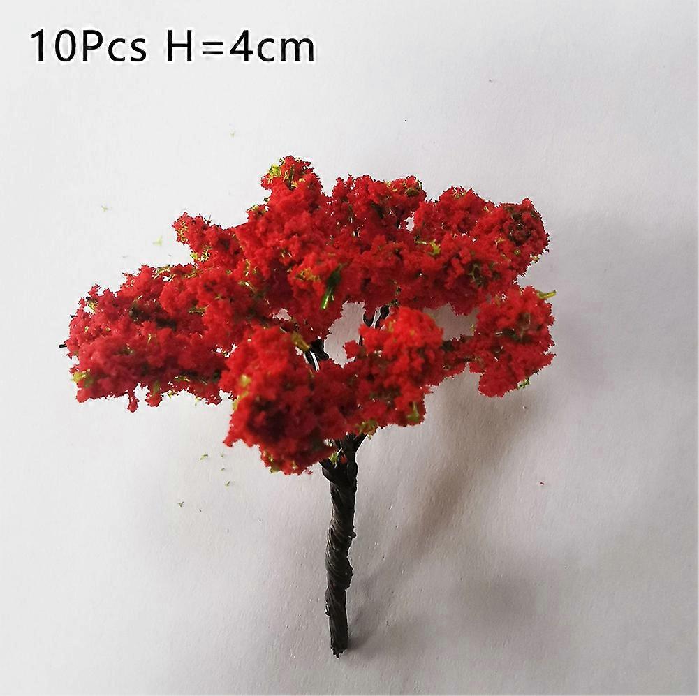 10/20/30Pcs Mixed Model Green Trees Plastic Model Landscape Train Railroad Building Garden Scenery Layout Miniature Palm Tree