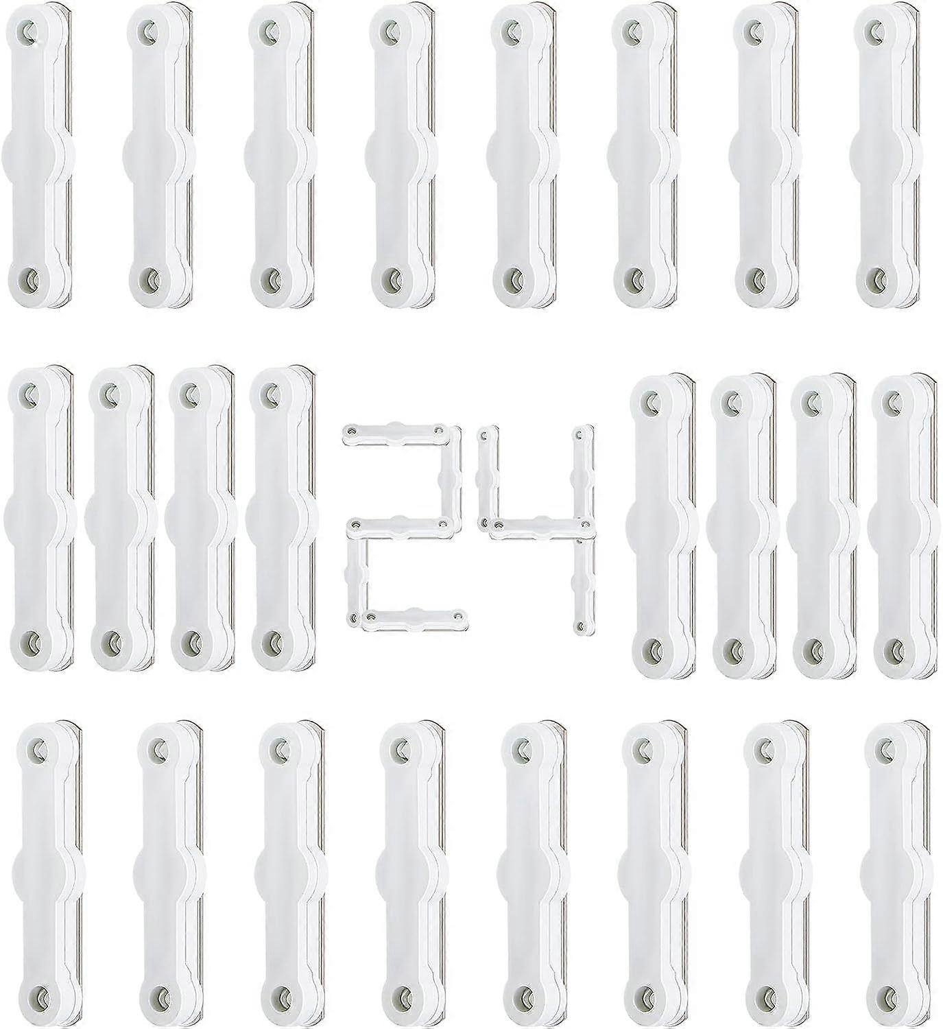 24 Pack Magnetic Window Screen Strips, Self Adhesive Magnet Set for Mesh Curtains, Door Curtains, Mosquito Net