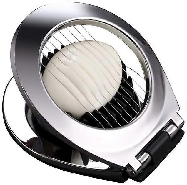 Rustfrit stål ægskærer til æg og æg med 2 i 1 holdbare metalskiver