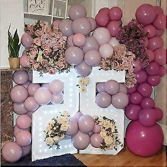 R뾬 162pcs Boho Balloon Garland Arch Kit Blush Balloons Double St■ Dusty Pink Cream Peach Chrome Rose Gold Balloons For Birthday Baby Shower Bridal Wedding Graduation (Total 300pcs