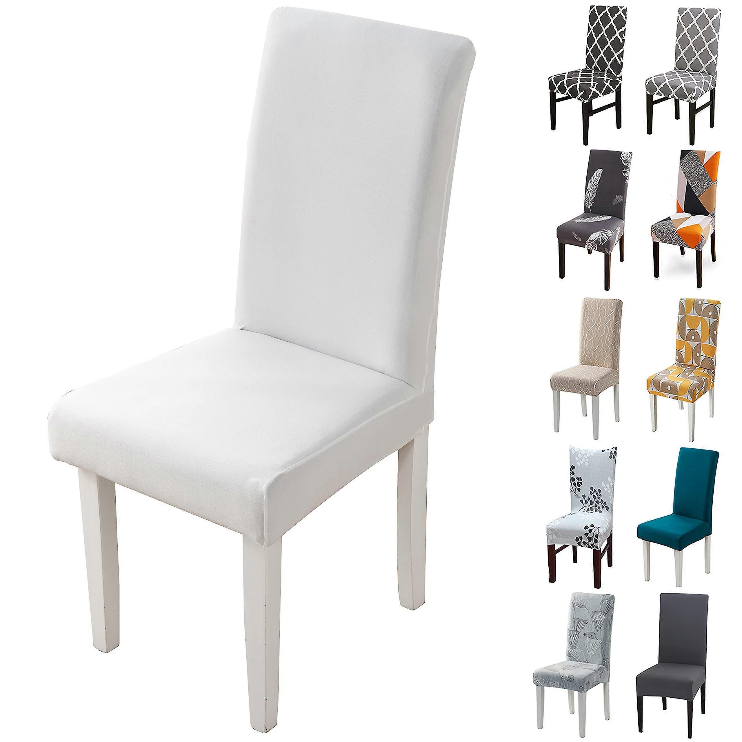 Stolöverdrag, 6 stycken Stretch Avtagbar tvättbar modern stolöverdrag