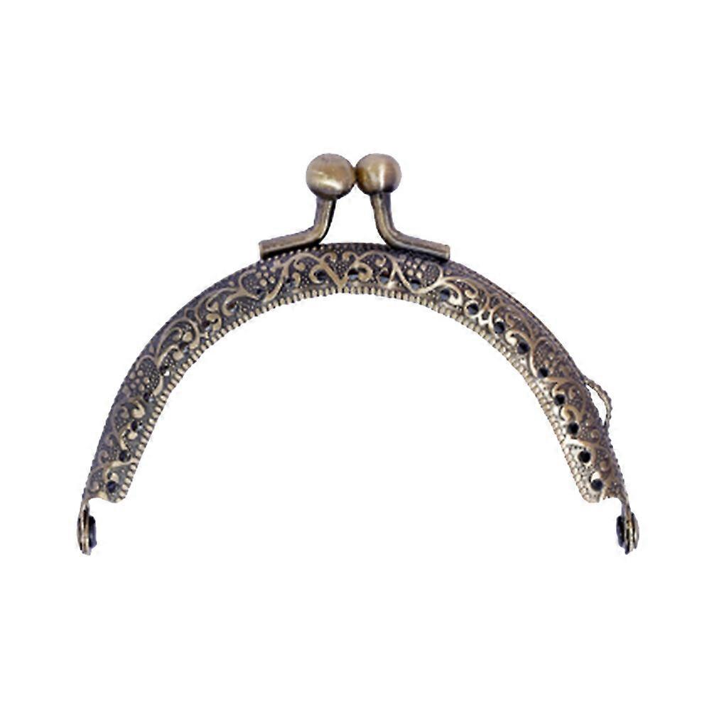 10.5 سنتيمتر الرجعية نصف دائري قوس الحديد محفظة الإطار عملة حقيبة الخرز الزخرفية قبلة المشبك قفل لصنع حقيبة DIY الحرف اليدوية