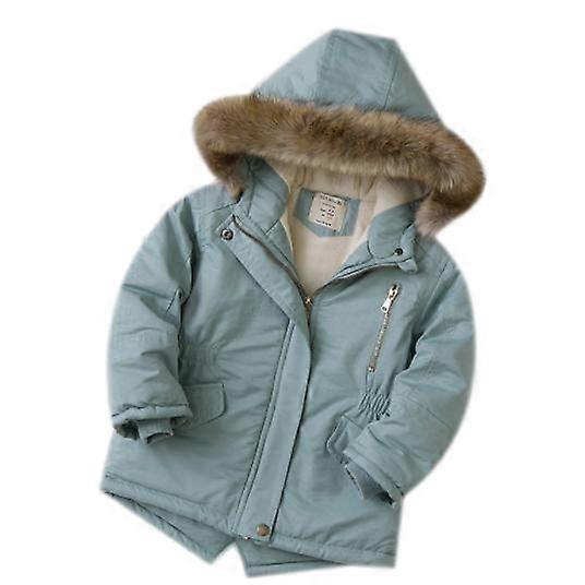 Kids Winter Coats with Hoods Puffer Jacket Long Sleeve Zipper Solid Warm