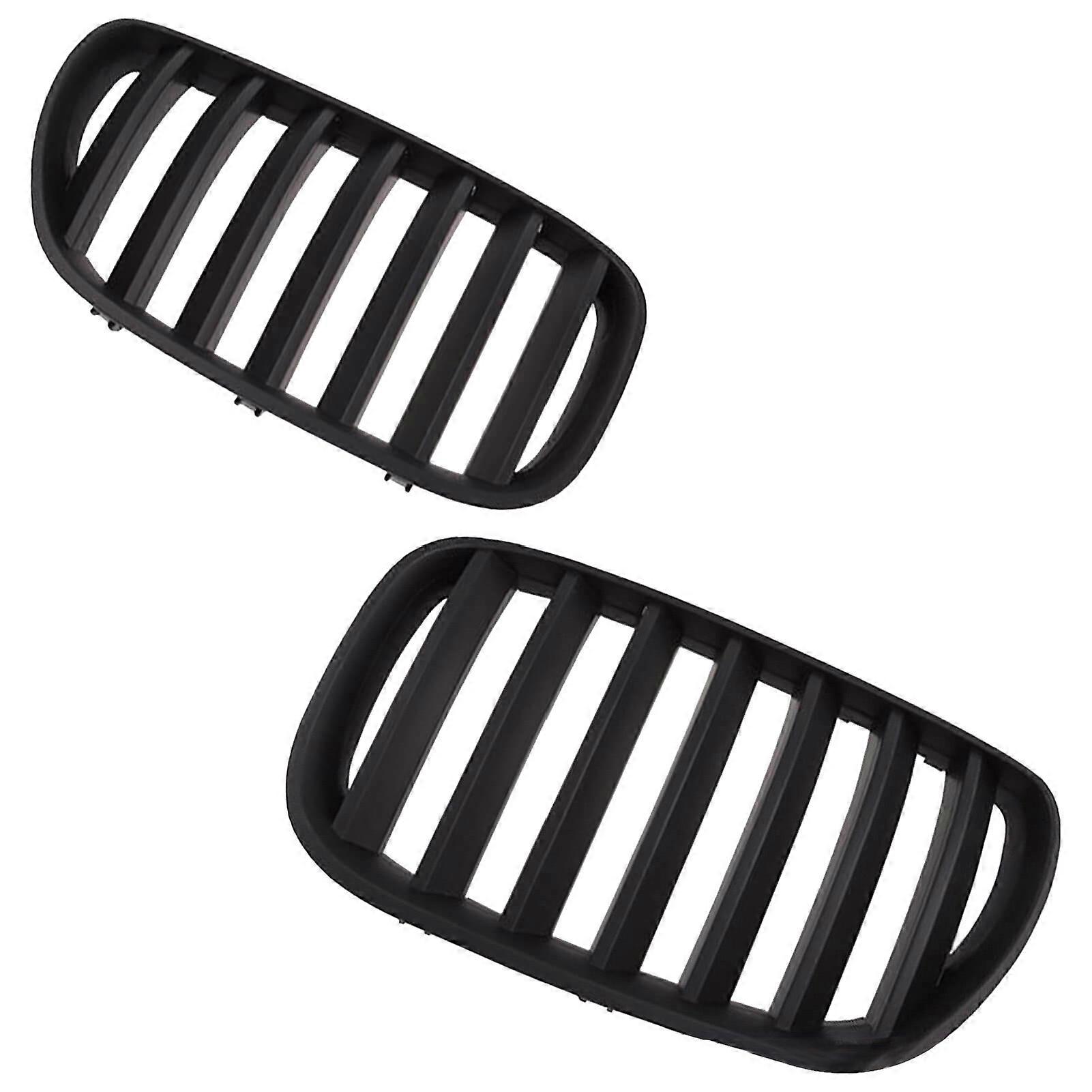 1Pair Car Grilles Mesh Professional Modification ABS Professional Auto Grill for BMW X5 Series E53 04-06