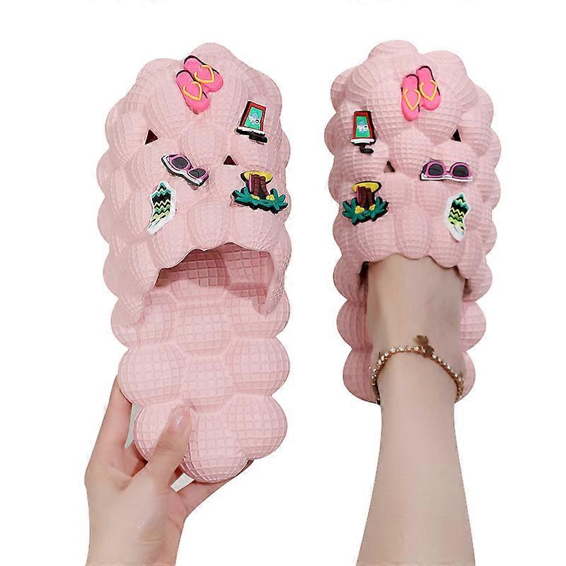 Bubble Slides Clogs for Women Men Funny Spa Bubble Slippers
