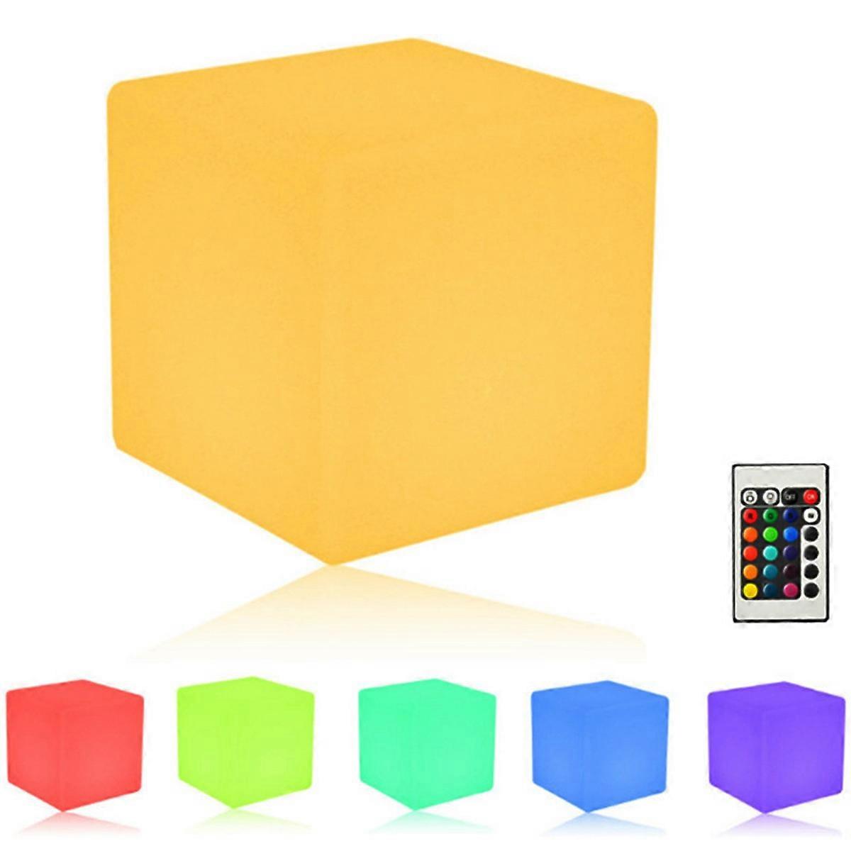 Groothandel LED Light-Up Outdoor Cube Lamp met oplaadbare batterij en afstandsbediening
